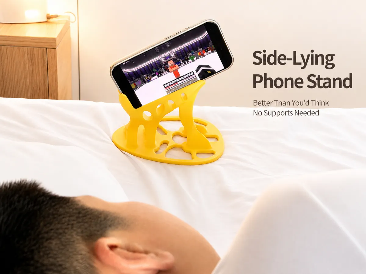 Side-Lying Bed Phone Stand - Wall & Bedside Mobile Holders, in stock