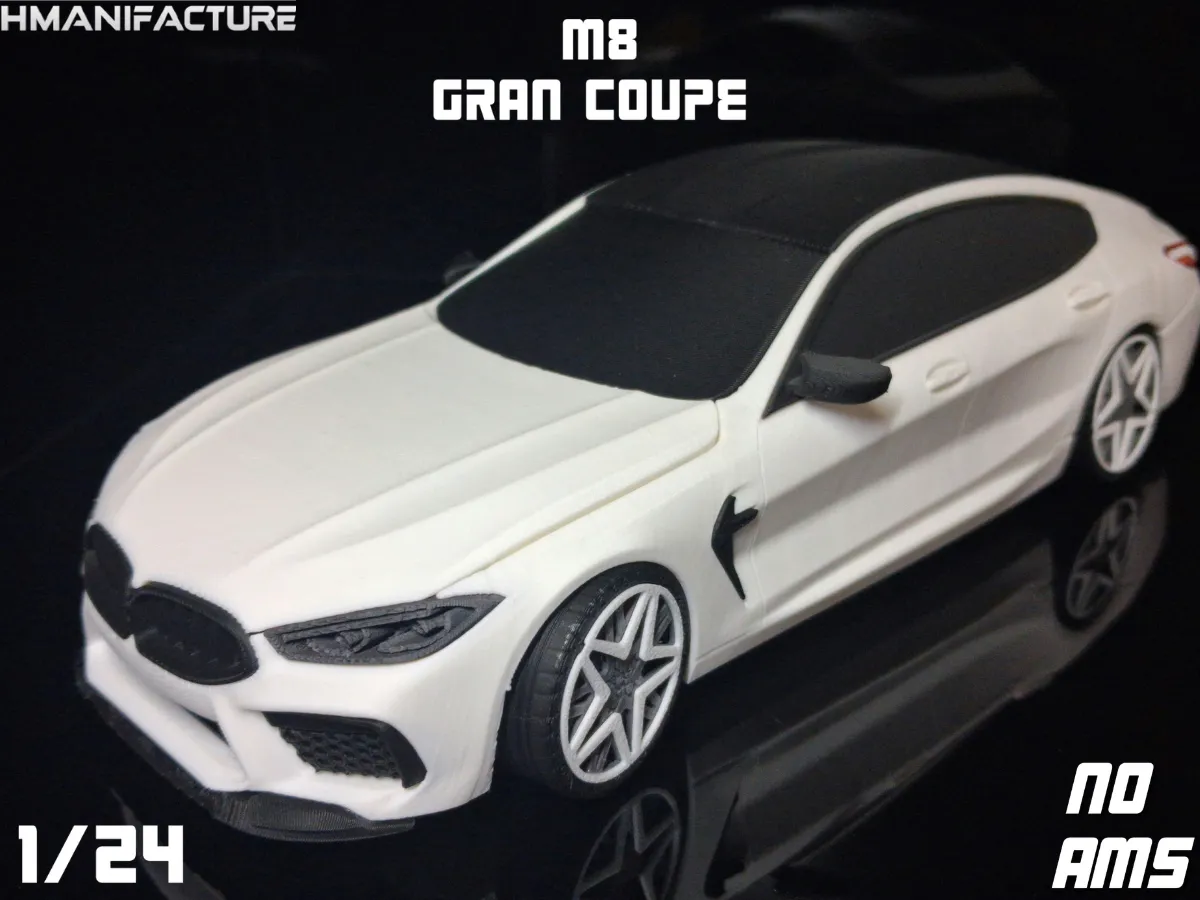 M8 GRAN COUPE 1/24 / STEERING CAR MODEL - Model Cars & Race Cars, in stock