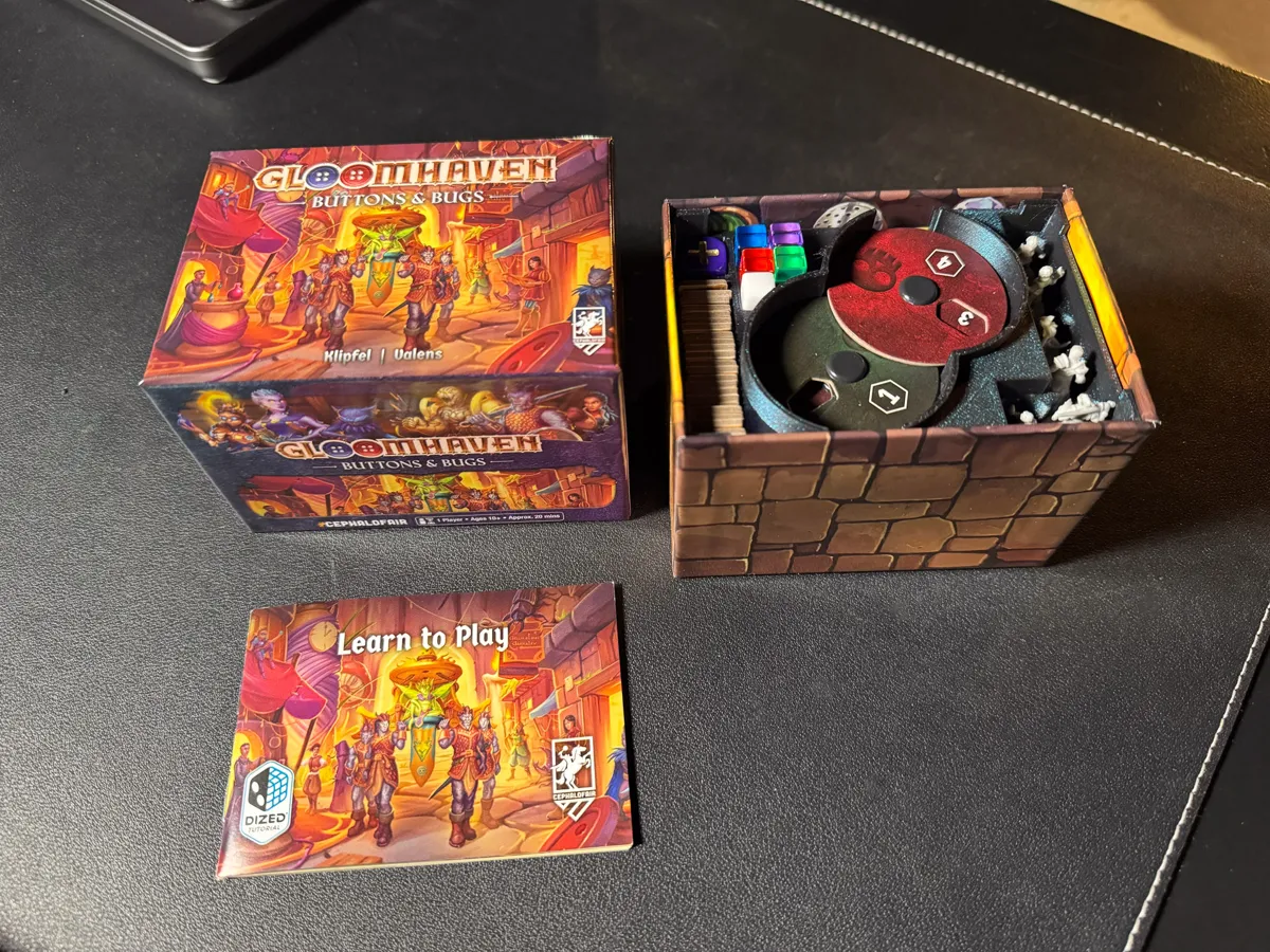Gloomhaven Buttons and Bugs Insert