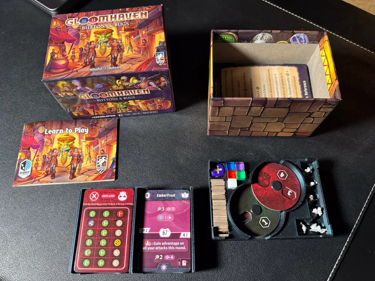 Gloomhaven Buttons and Bugs Insert, photo 3 of 4 - Gloomhaven Buttons and Bugs Insert Board Games & Tabletop