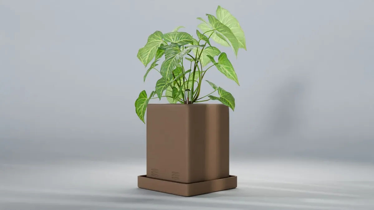 Self-Watering Planter Pot (with spout & indicator), photo 3 of 4 - Self-watering Planters, self watering