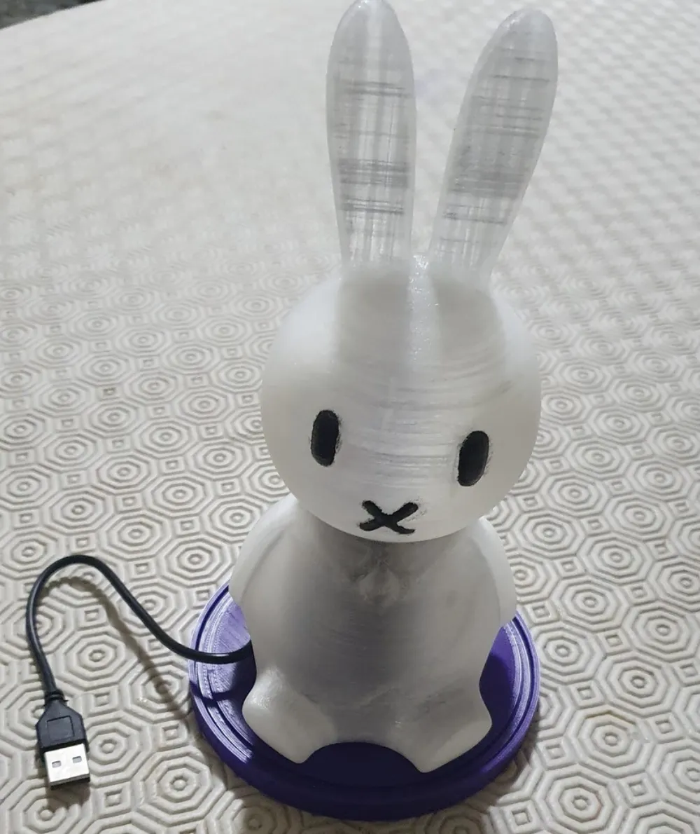 Rabbit Lamp, photo 3 of 4 - Lamp Bases, Kits & Parts, decor