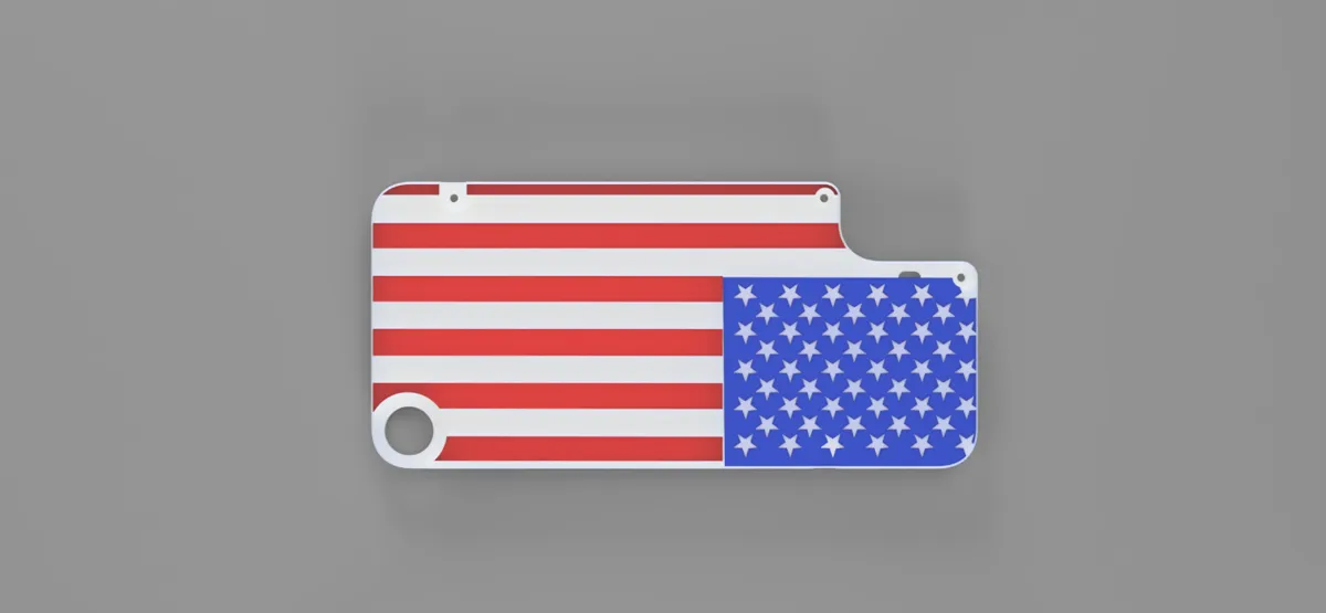 CMF phone 1 American flag backplate, photo 2 of 3 - CMF phone 1 American flag backplate Art
