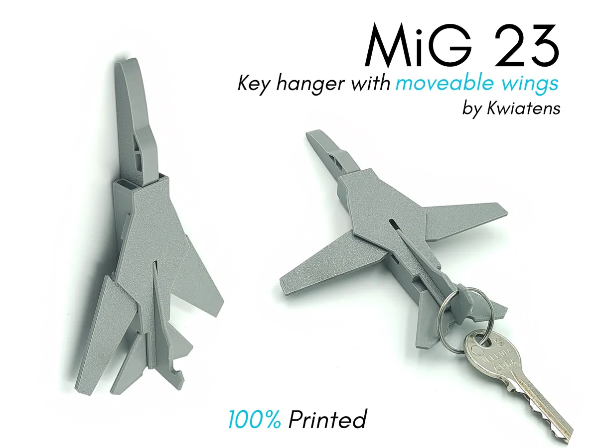 MiG 23 Key Hanger With Moveable Wings! - Wall Key Hooks, in stock