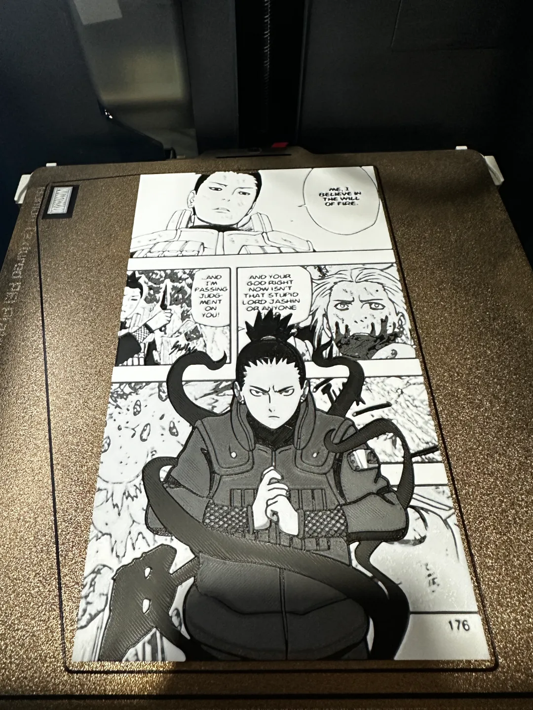 Shikamaru Manga Hueforge, photo 2 of 4 - Shikamaru Manga Hueforge Home Decor Items
