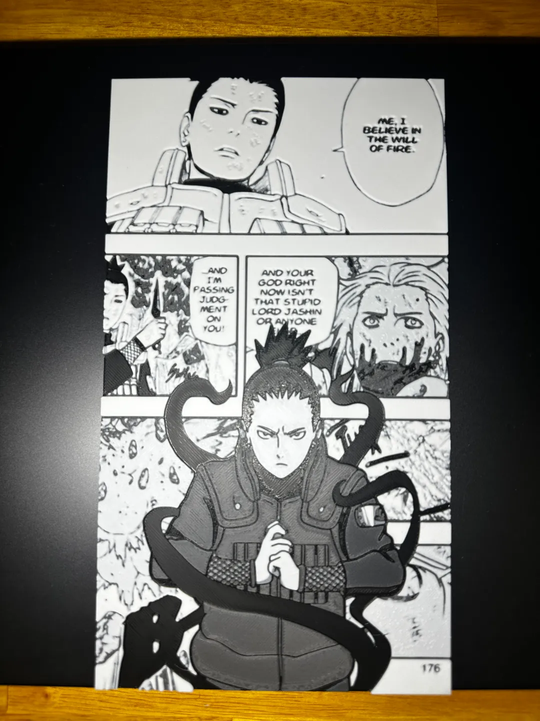 Shikamaru Manga Hueforge, photo 3 of 4 - Shikamaru Manga Hueforge Home Decor Items