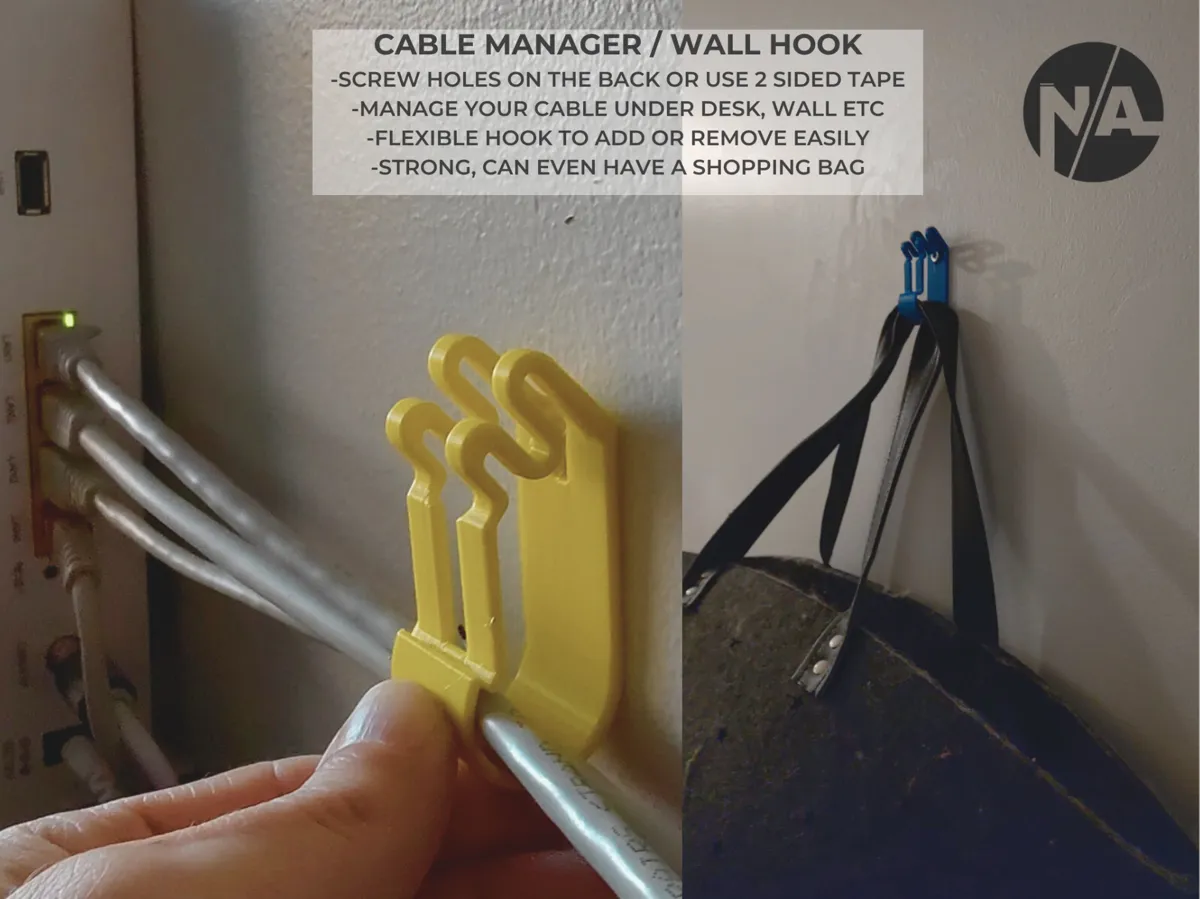 Secure Clip / Hook / cable manager - Wall & Skirting Cable Clips, in stock in India