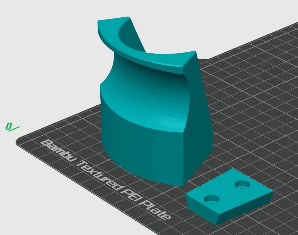 Headphone Holder w/ Cleat Style Mounting Plate, photo 2 of 4 - Headphone Holder w/ Cleat Style Mounting Plate Household