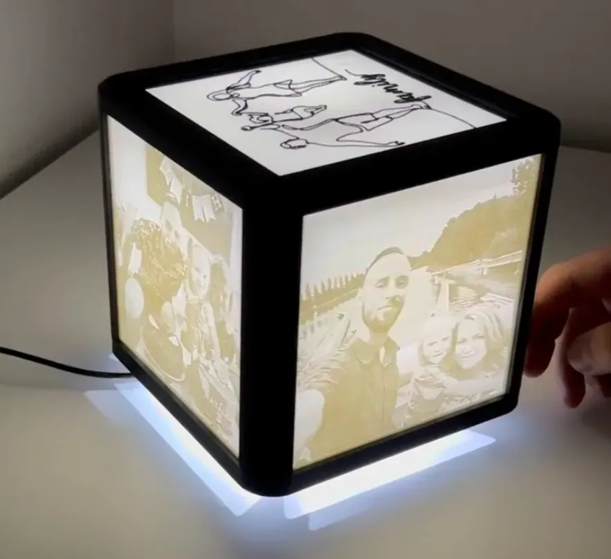 Lithophane rotating lapm