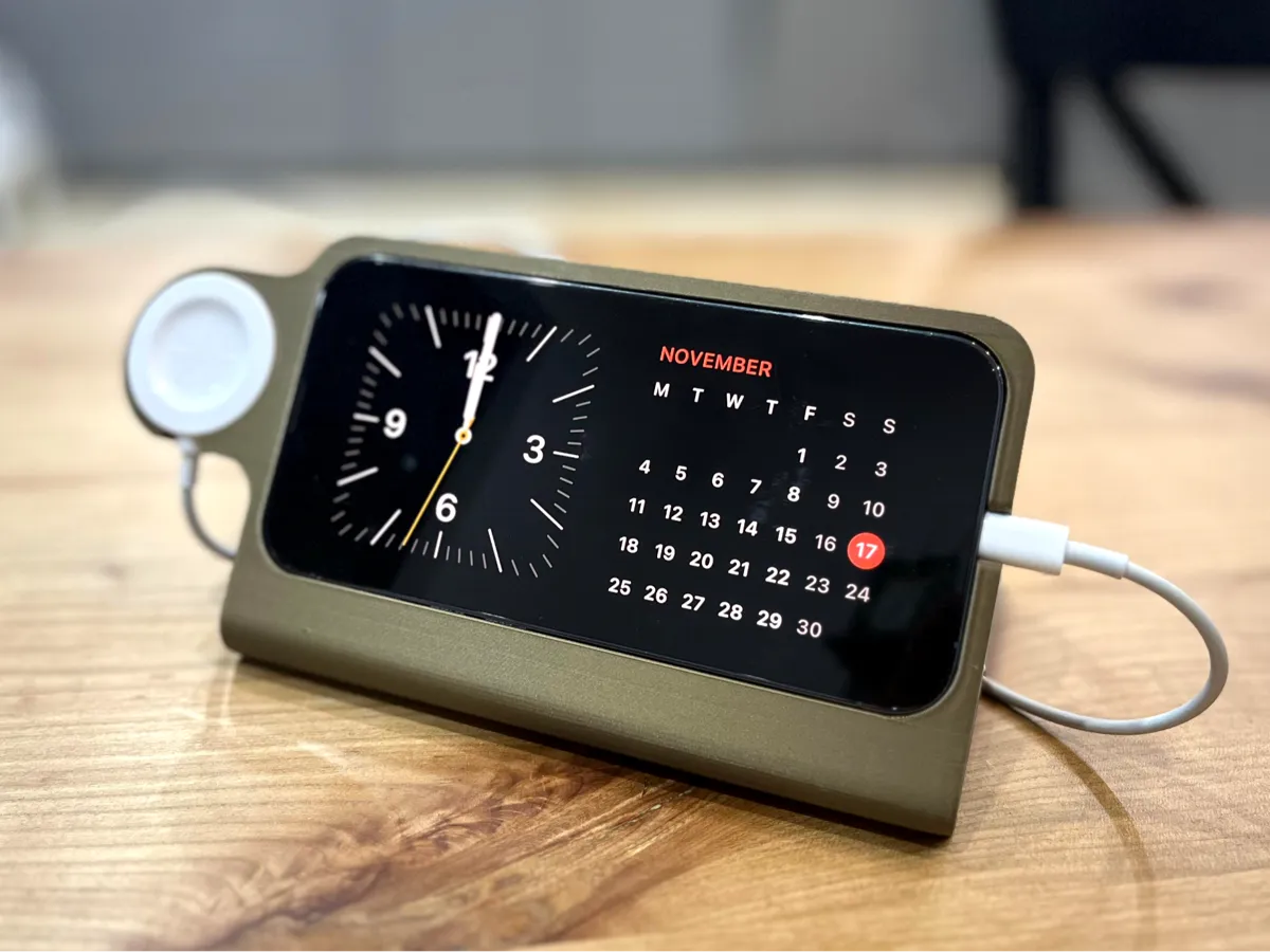 iPhone Dock with Apple Watch Charger Slot