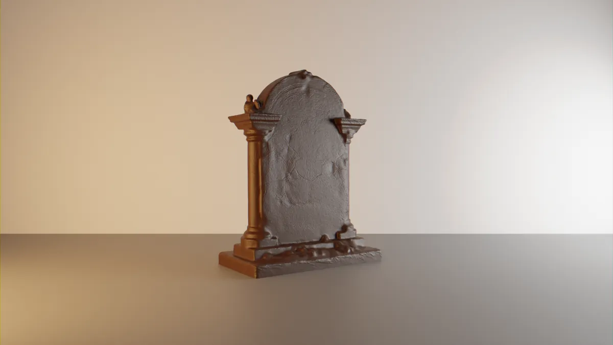 Tombstone #1 for DND / Tabletop wargaming, photo 4 of 4 - Tombstone #1 for DND / Tabletop wargaming Board Games & Tabletop