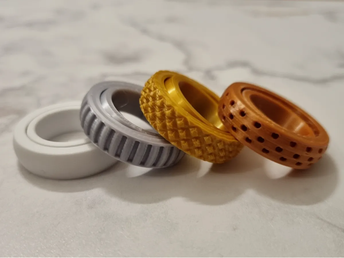 Finger spinner 2 rings - Fidget Rings & Chainmail, in stock in India