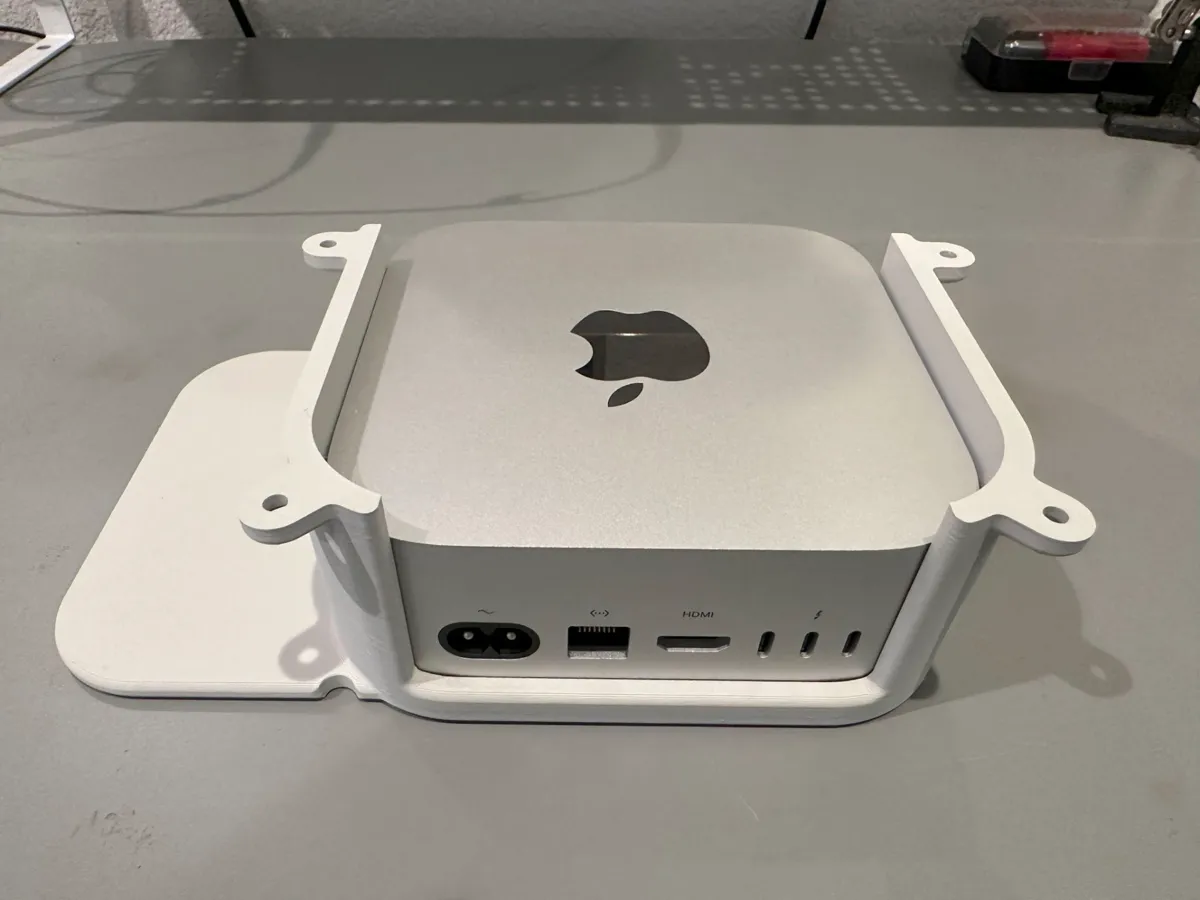 Under-desk Mount w/Right Shelf for M4 Mac mini, photo 2 of 4 - Under-desk Mount w/Right Shelf for M4 Mac mini Household