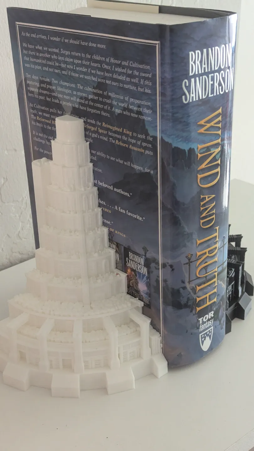 Stormlight Archive Bookends - Urithiru, photo 4 of 4 - Stormlight Archive Bookends - Urithiru Desk & Office
