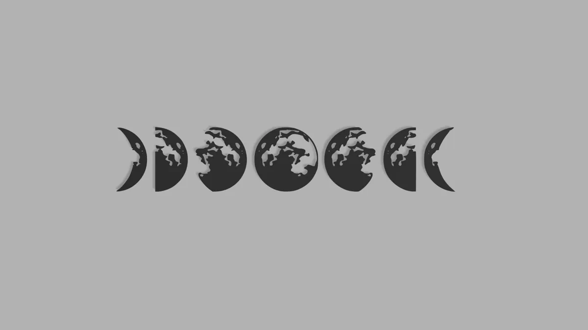 Moon wall art