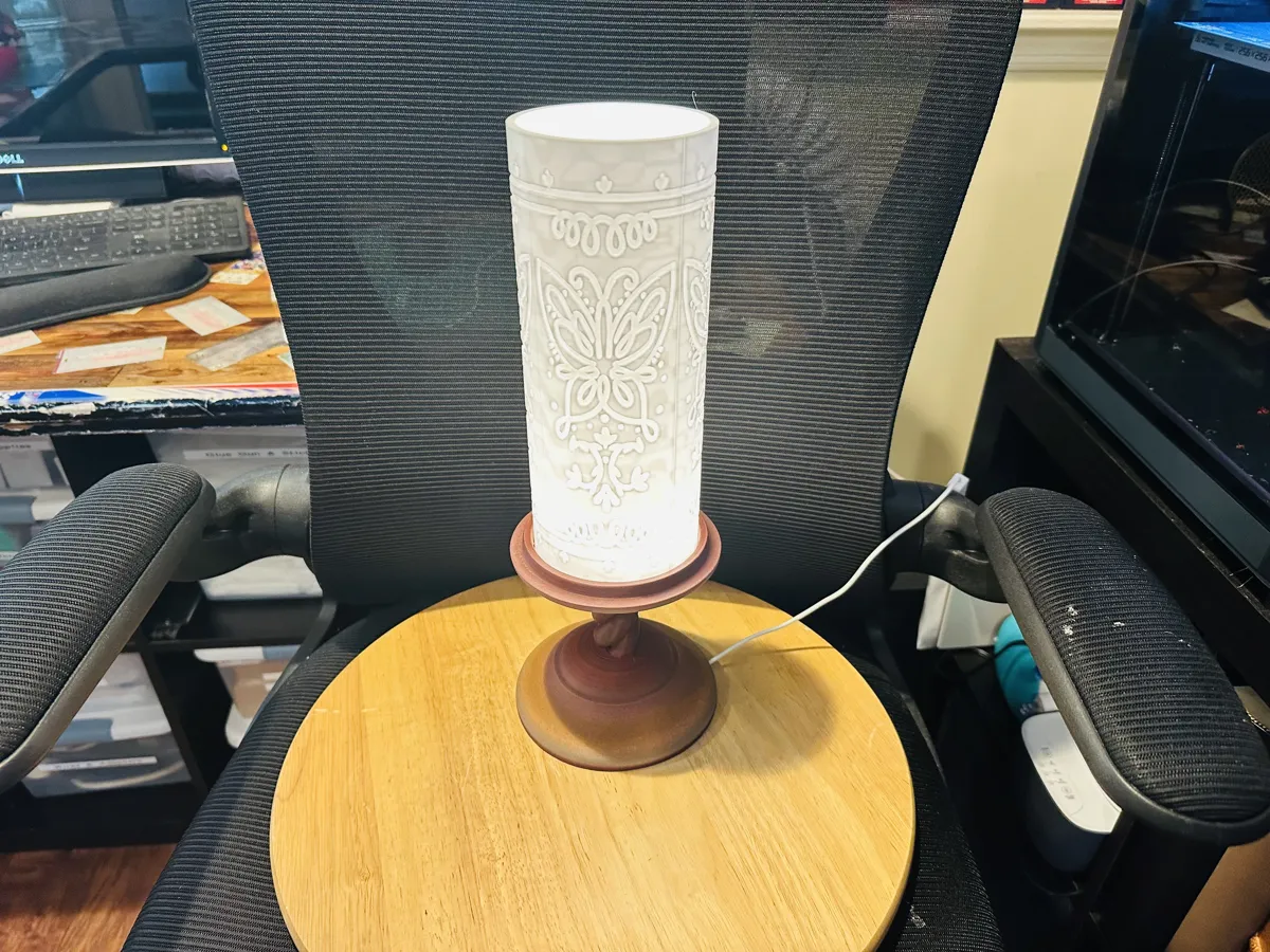 Encanto Candle Shade and Pillar Candle Holder, photo 4 of 4 - Encanto Candle Shade and Pillar Candle Holder Home Decor Items
