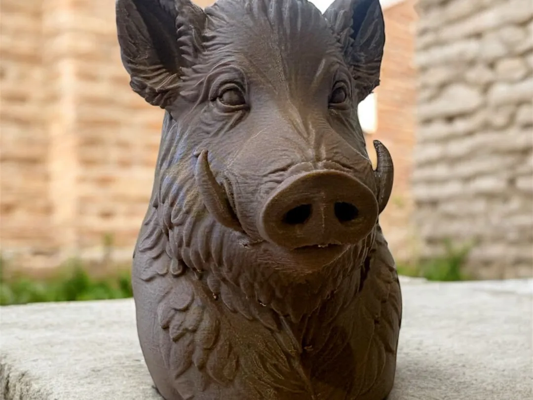 Cinghiale, Busto Scultoreo Decorativo