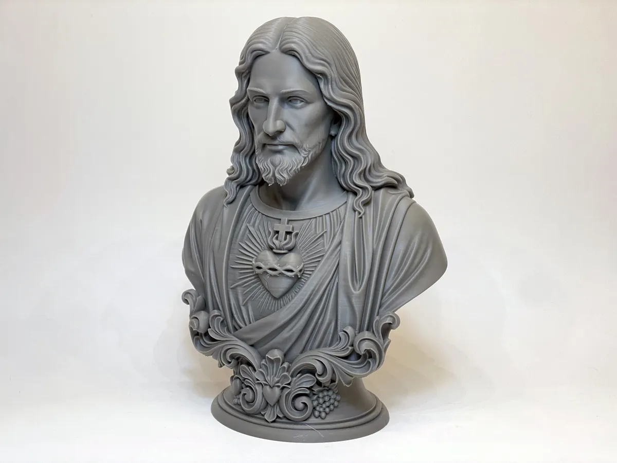 Jesus Christ Bust, Sacred Heart, photo 3 of 3 - Jesus Christ Bust, Sacred Heart Spiritual & Festive