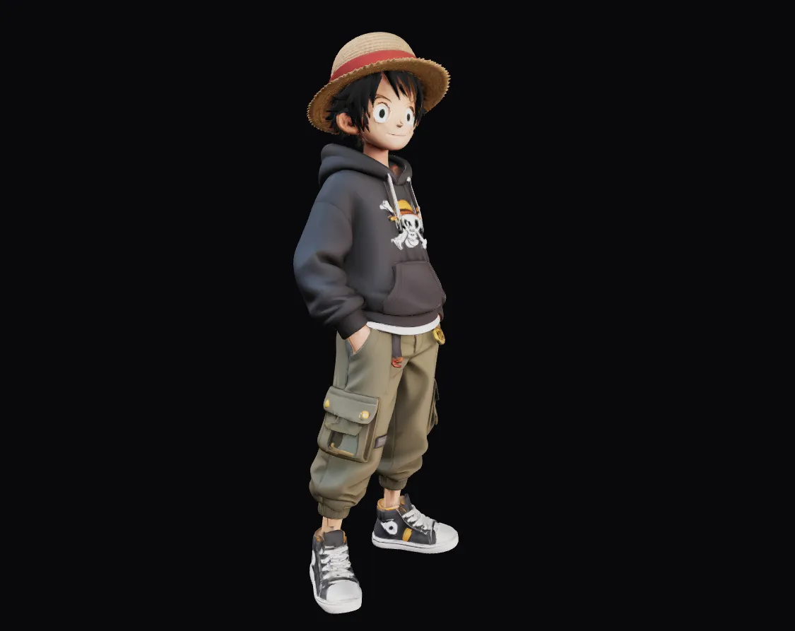 Monkey D Luffy Urban style, photo 4 of 4 - Monkey D Luffy Urban style Figurines & Collectibles