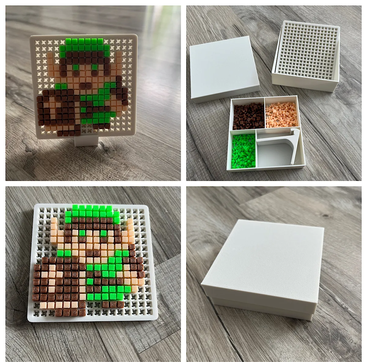Zelda Link 8-Bit Pixel Puzzle with Gift Box