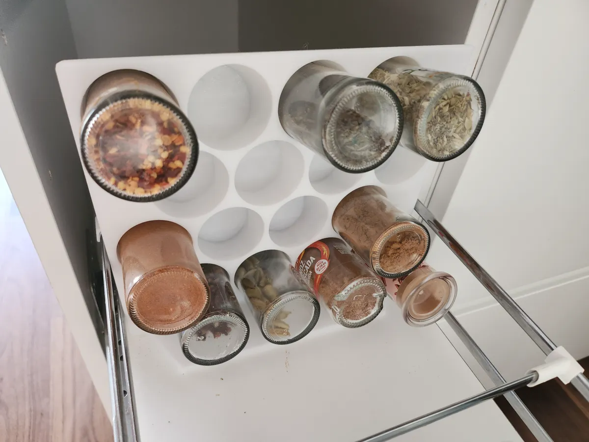 Back-of-the-drawer spice rack for 16 jars, photo 2 of 2 - Back-of-the-drawer spice rack for 16 jars Storage & Organisation