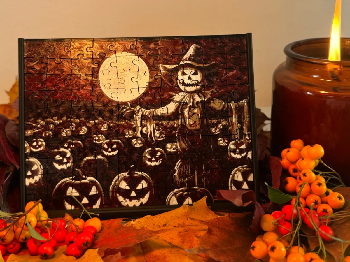 Halloween Puzzle 100pcs with frame - Decor, in stock in India