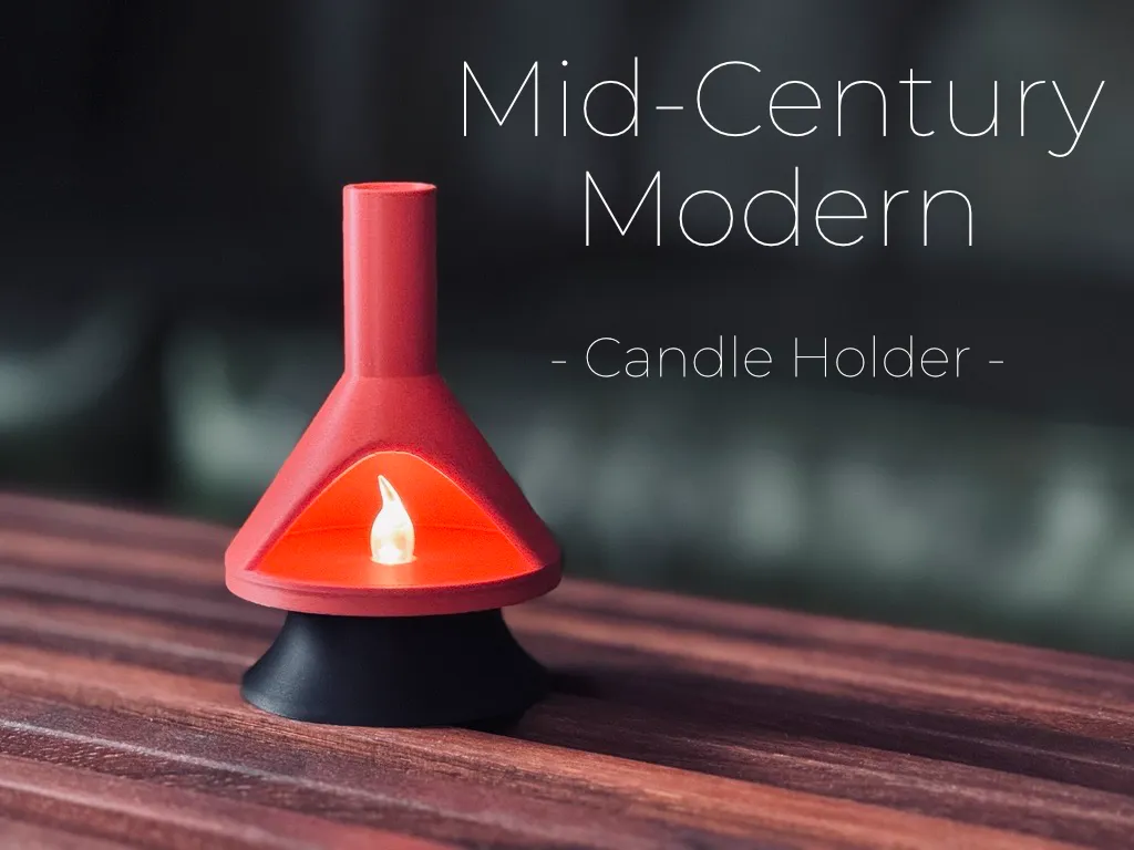 Mid-Century Modern Candle Holder