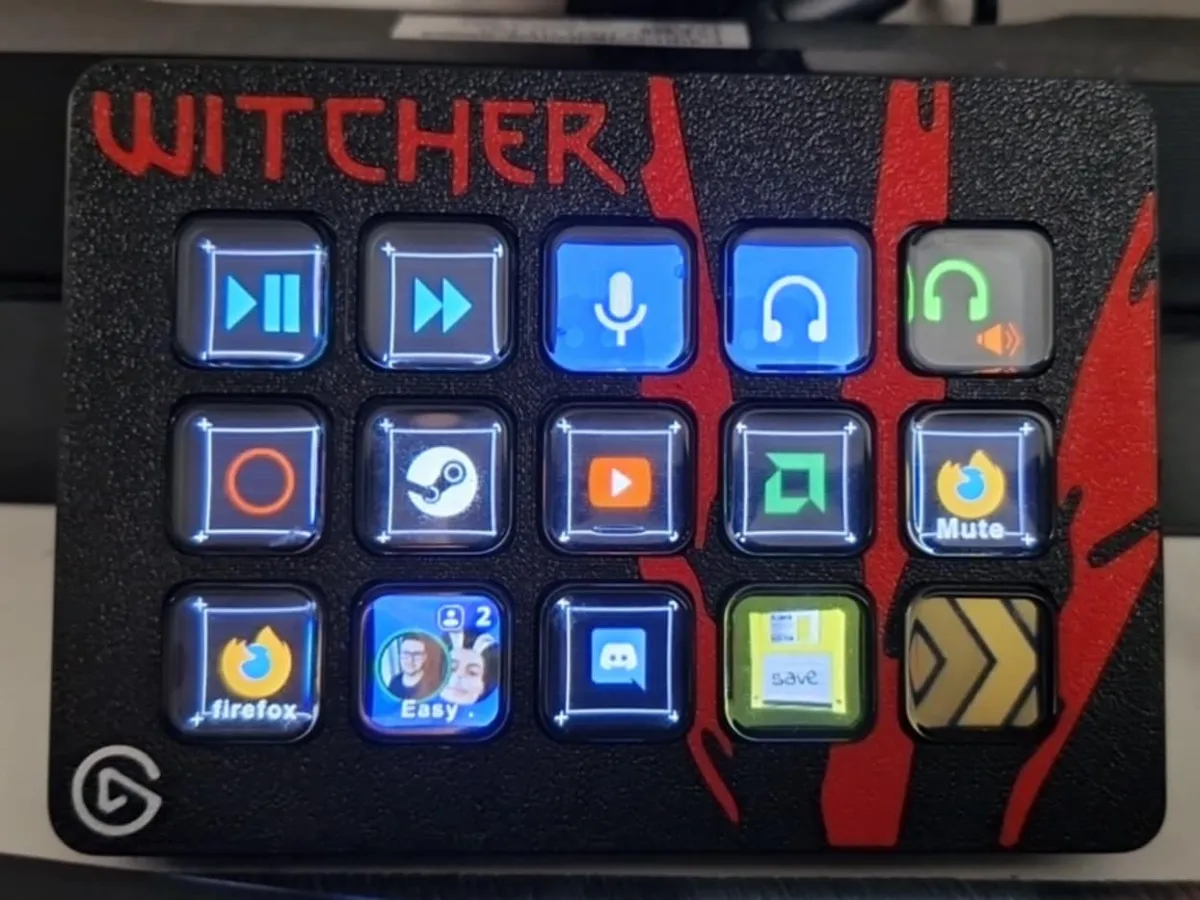 Elgato Stream Deck MK2 Faceplate - Witcher - Stream Deck & Macro Pad Accessories, in stock in India