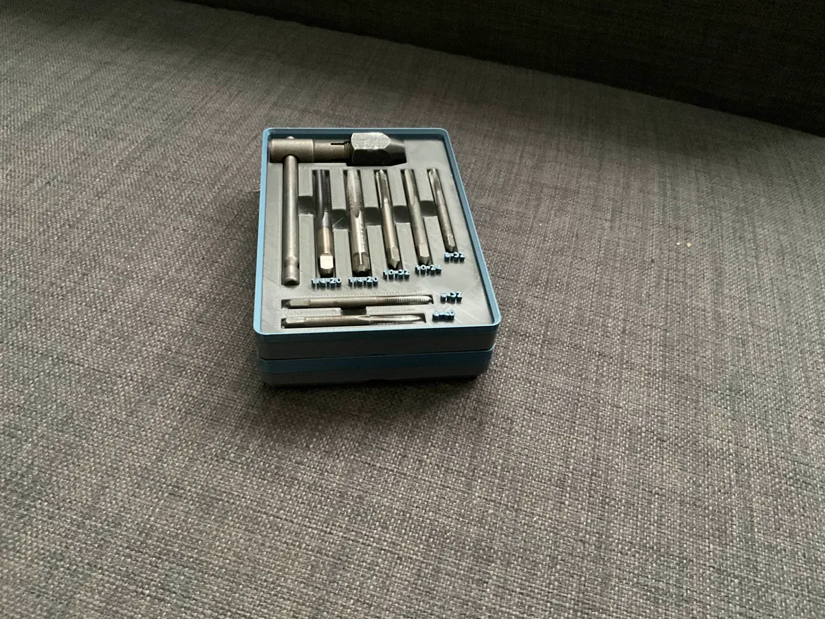 Tap Set Gridfinity Bin, photo 2 of 4 - Tap Set Gridfinity Bin Tools