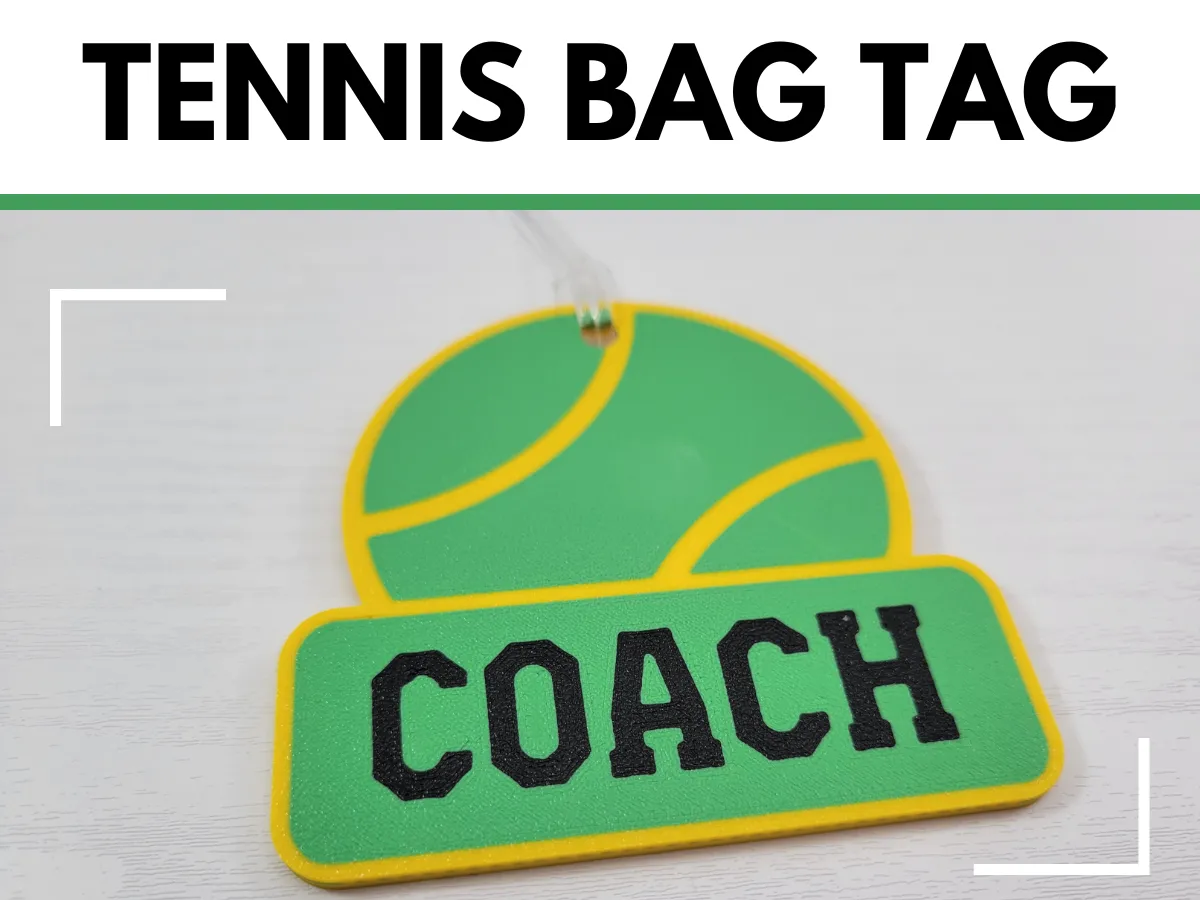 Tennis Ball Bag Tag Custom Sports Gear Accessory