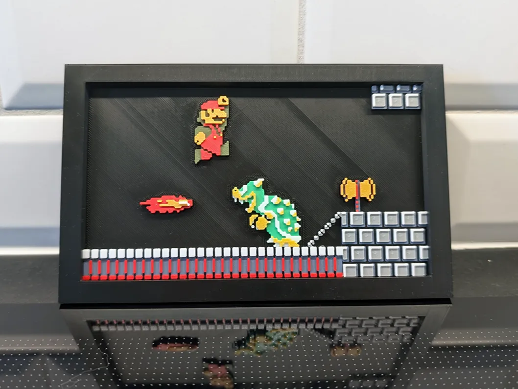 Super Mario Bros. - Bowser Bridge Wall Art