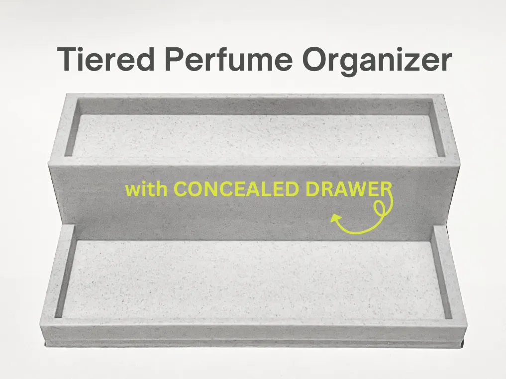 Minimalist Bathroom Perfume Organizer with Drawer