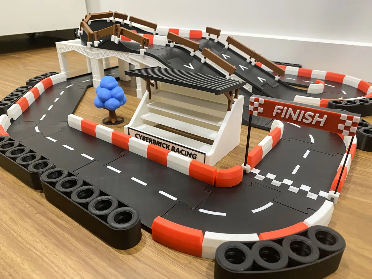 Modular CyberBrick Race Track Builder, photo 2 of 4 - Modular CyberBrick Race Track Builder Models, RC & Drones