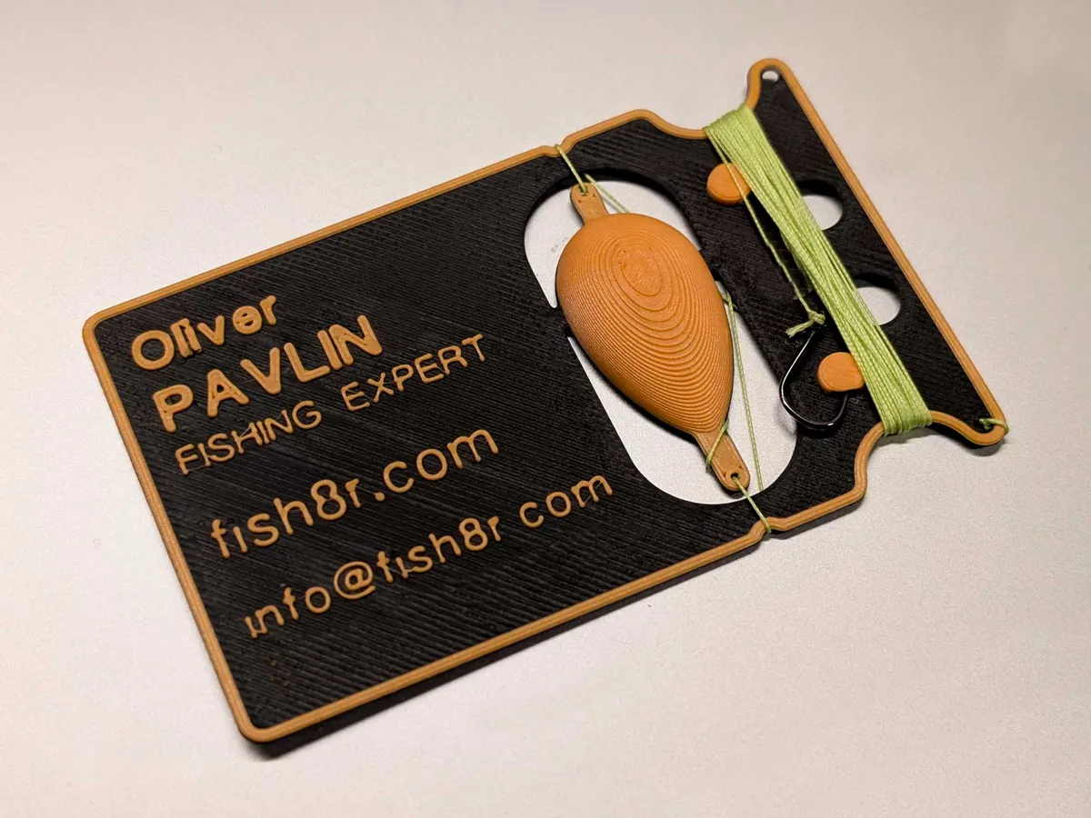 Fisherman’s Business Card, Functional Fishing Kit, photo 4 of 4 - Fisherman’s Business Card, Functional Fishing Kit Desk & Office