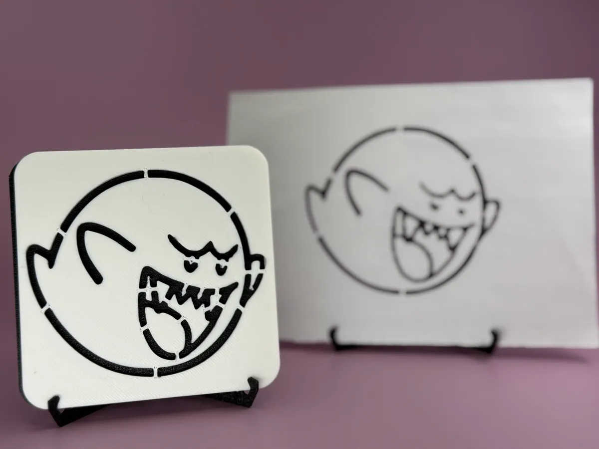 Boo - drawing stencil for kids