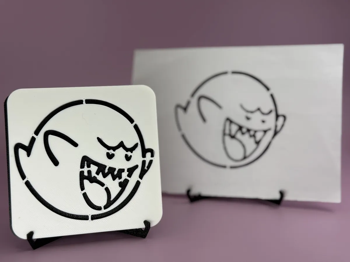 Boo - drawing stencil for kids, photo 3 of 4 - Boo - drawing stencil for kids Art & Craft Supplies