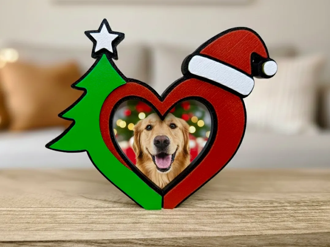 Christmas Heart Picture Frame
