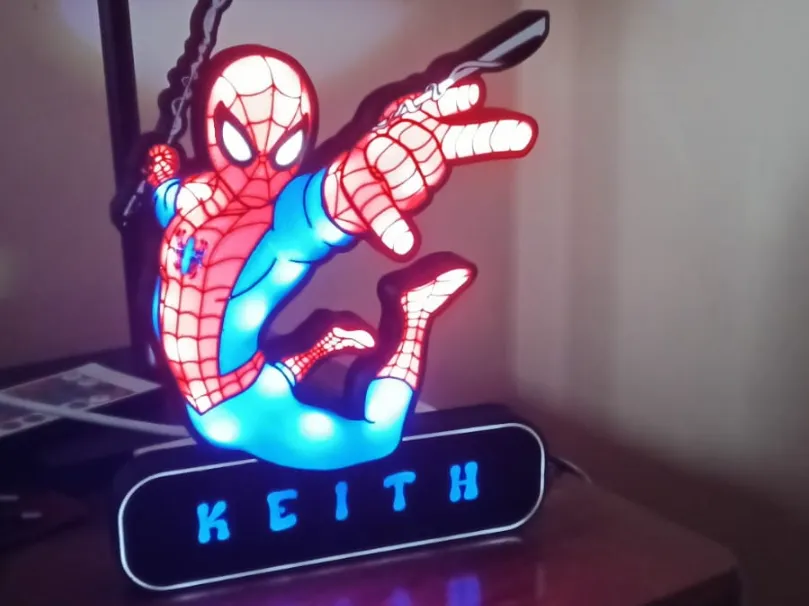 Spiderman lightbox