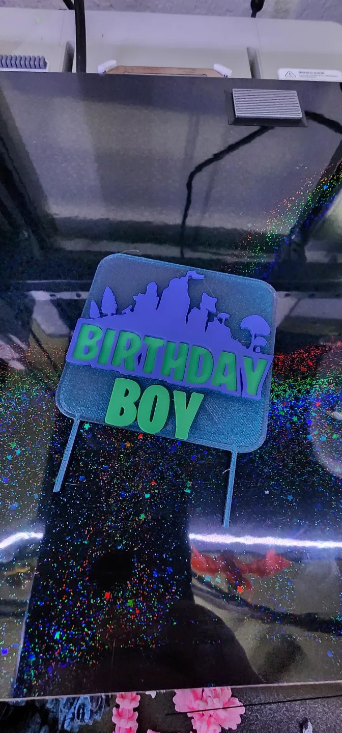Fortnite Birthday Boy Cake Topper Decor