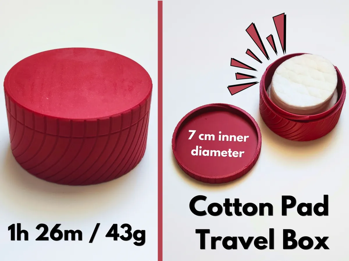 Cotton Pad Travel Box