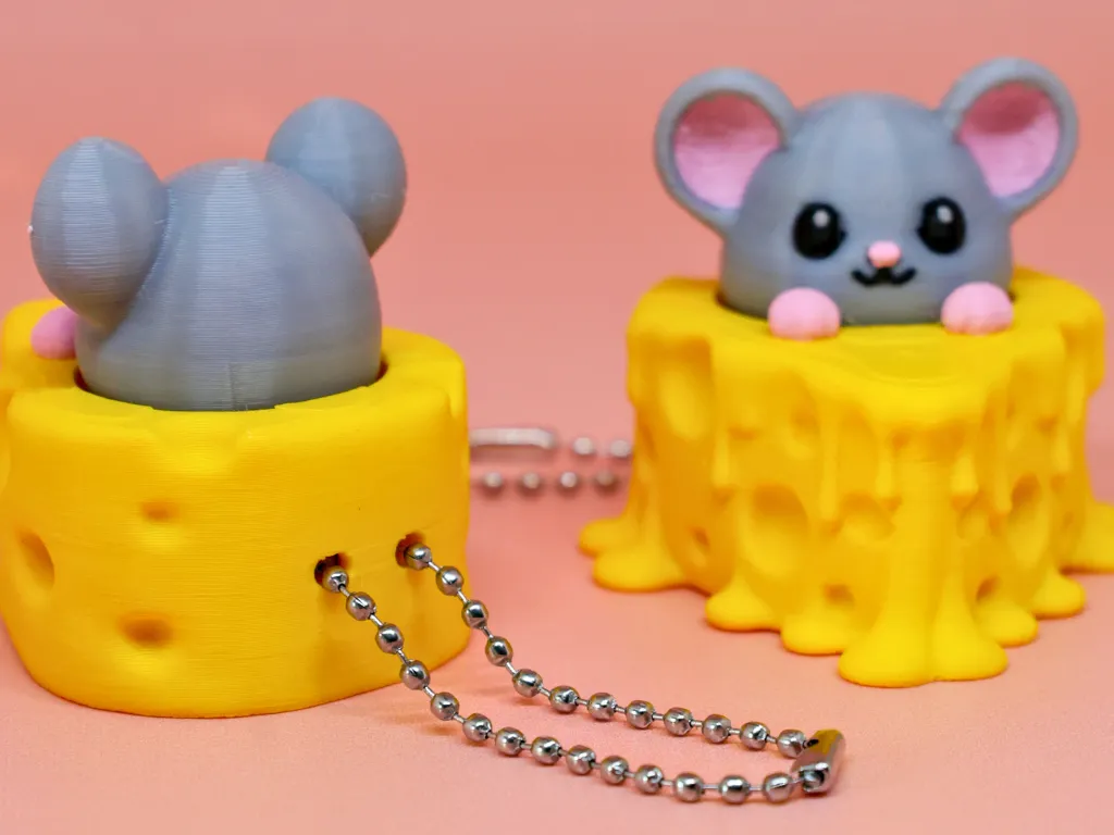 Peekaboo Mouse with Cheese Fidget Clicker, photo 4 of 4 - Peekaboo Mouse with Cheese Fidget Clicker Fidget & Sensory Toys