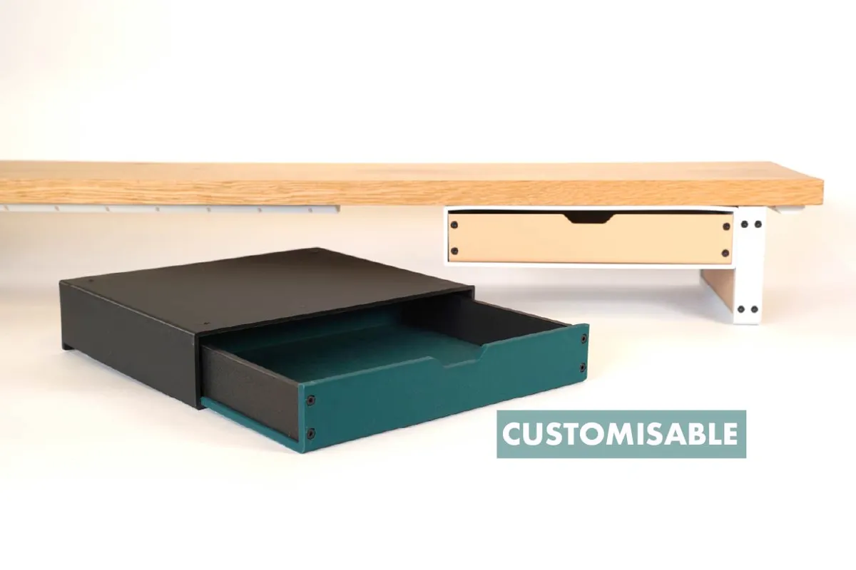 Foxwood Studio - Desk Shelf Drawer - Customisable, photo 2 of 4 - Foxwood Studio - Desk Shelf Drawer - Customisable Desk & Office