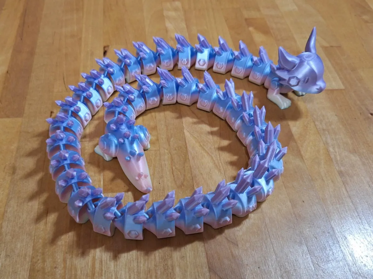 Baby Crystal Dragon - 2' Articulated - Crystal Dragons, in stock