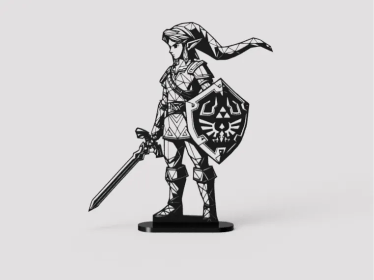 Geometric Link (Zelda) Low poly