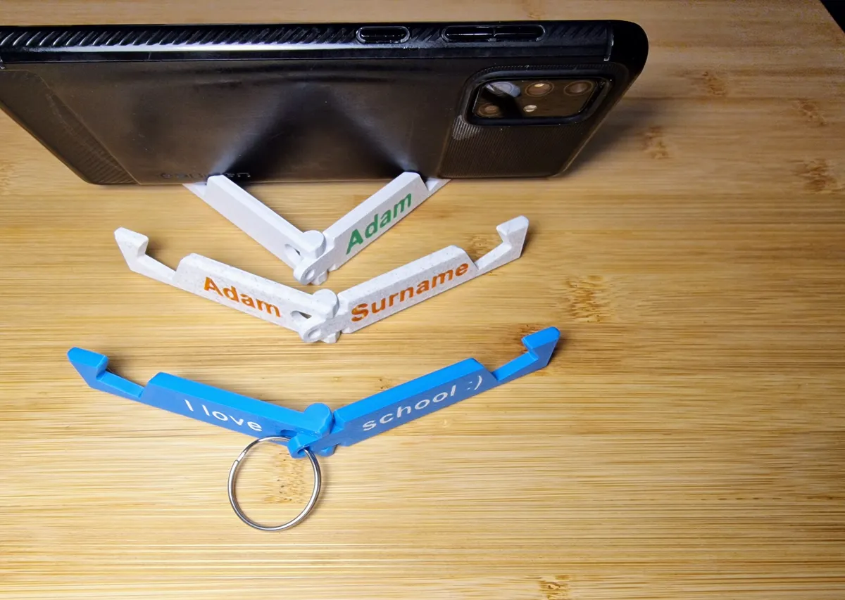 Customizable Foldable Keychain Phone Stand, photo 3 of 4 - Customizable Foldable Keychain Phone Stand Tools
