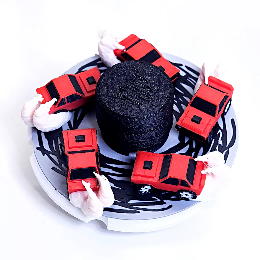 Car Drift Zoetrope animated spinner, photo 2 of 2 - Car Drift Zoetrope animated spinner Fidget & Sensory Toys