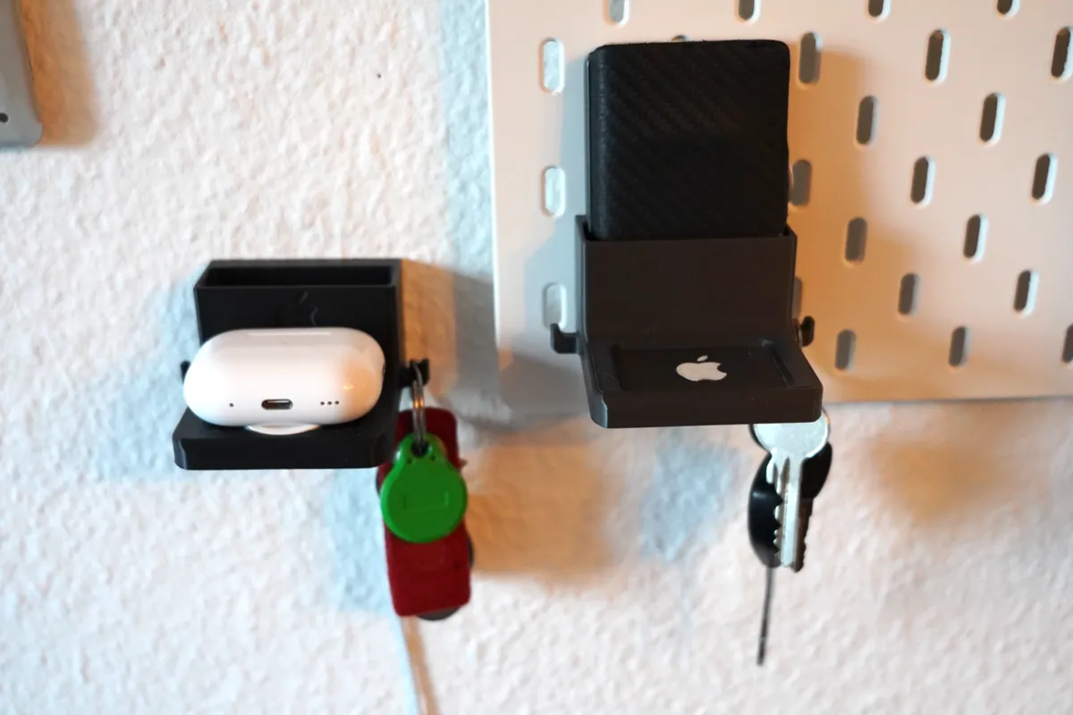 4in1 AirPods & Essentials Holder - Skadis & Wall, photo 2 of 4 - 4in1 AirPods & Essentials Holder - Skadis & Wall Household