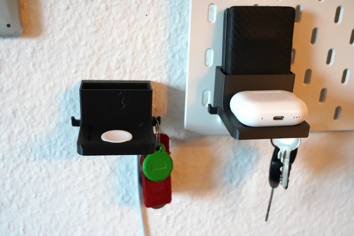 4in1 AirPods & Essentials Holder - Skadis & Wall, photo 3 of 4 - 4in1 AirPods & Essentials Holder - Skadis & Wall Household
