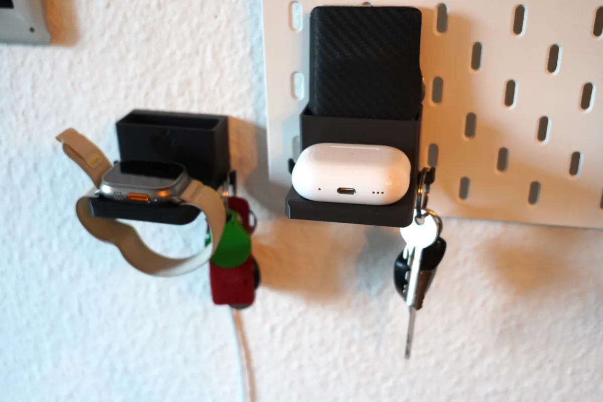 4in1 AirPods & Essentials Holder - Skadis & Wall, photo 4 of 4 - 4in1 AirPods & Essentials Holder - Skadis & Wall Household