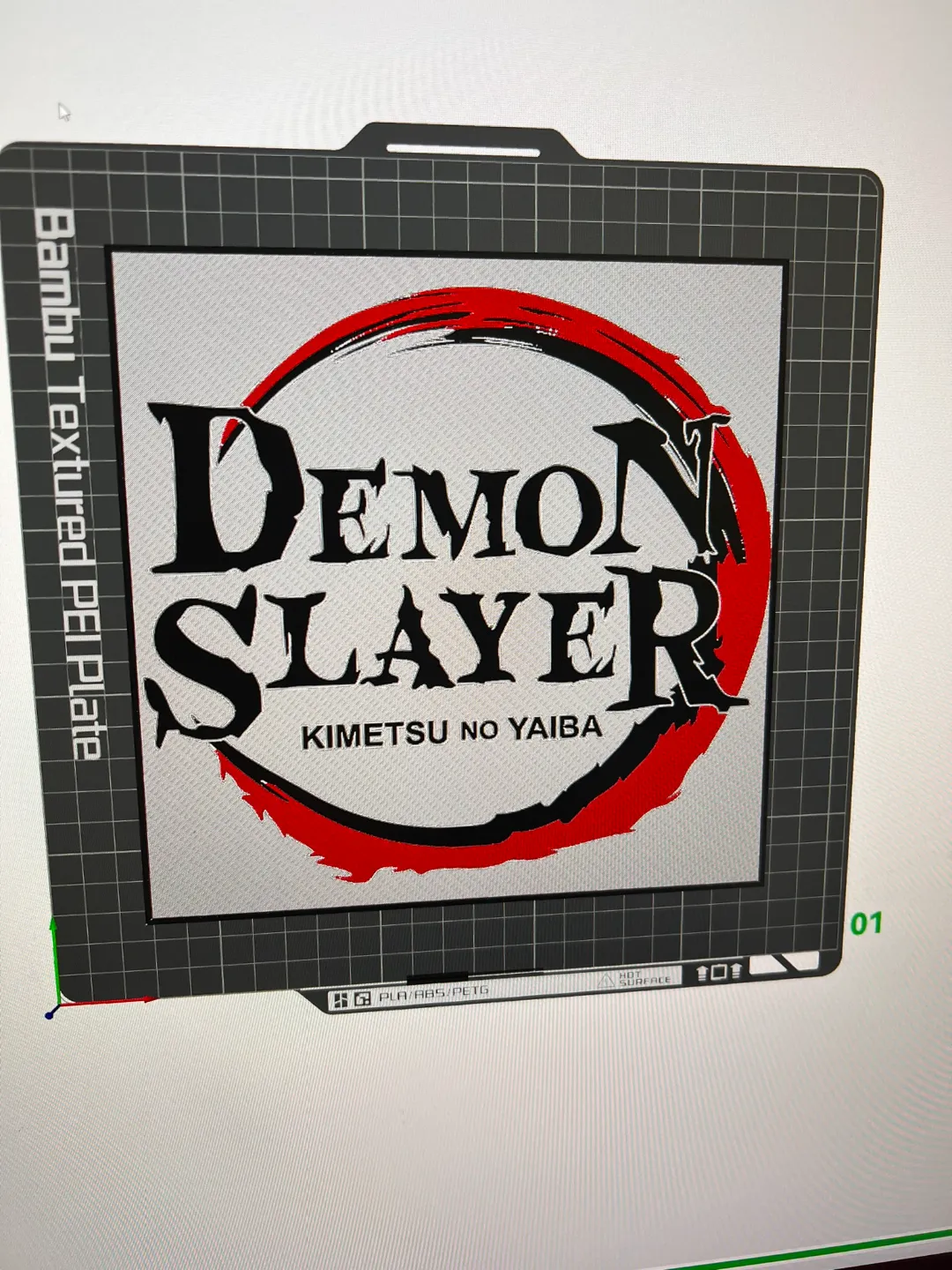 DEMON SLAYER LOGO HUEFORGE 200x205, photo 2 of 2 - DEMON SLAYER LOGO HUEFORGE 200x205 Art